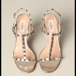 Valentino Women's Metallic Studded Sandals